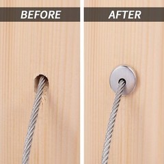 T316 Stainless Steel 30° Degree Angle Protector Sleeves for 1/8″ Cable Railing
