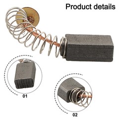 Trustworthy Angle Grinder Carbon Brush Replacements (2pcs) Long Service Life
