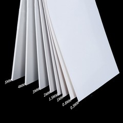 White/Black/Beige ABS Plastic Sheet Plastic Plate Board DIY Model Thick 1mm-40mm