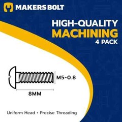 Black License Plate Screws For BMW And Tesla, Phillips Machine Pan Head 18-8, X