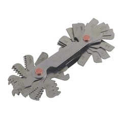 51/52 PCS Stainless Steel Thread Pitch Gauge Metric Imperial 60/55 Degree