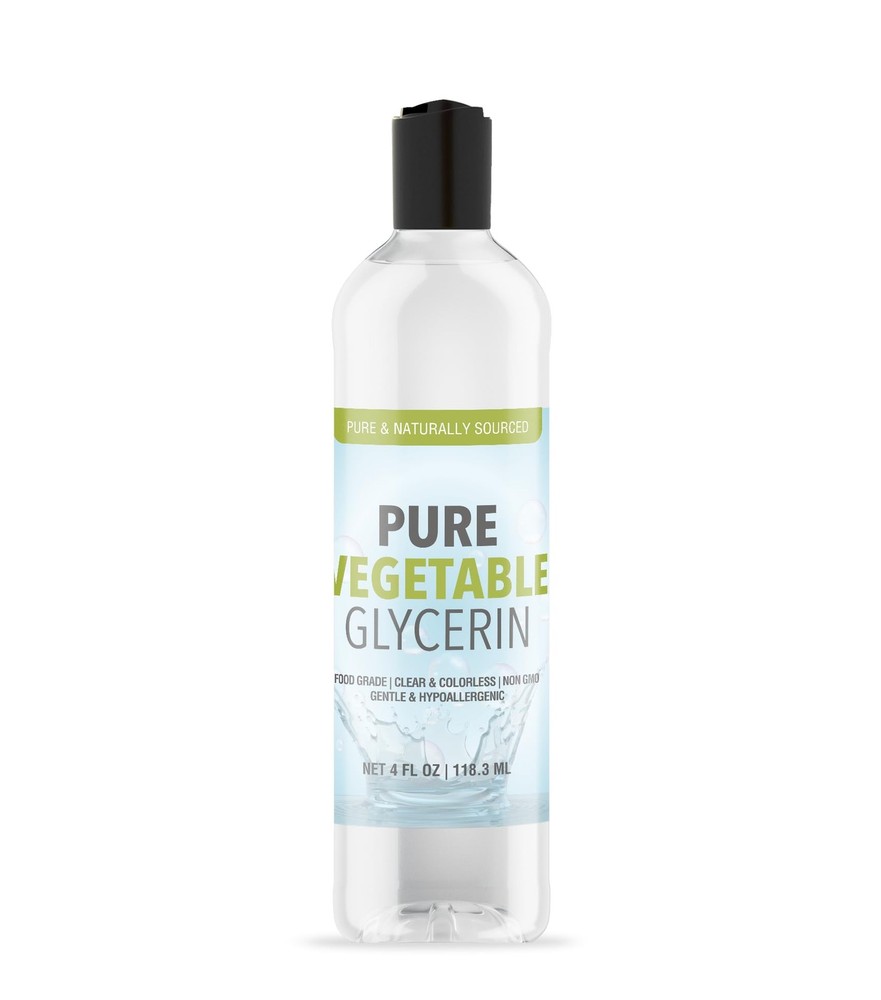 Vegetable Glycerin 4 fl oz – Food Grade, Vegan, Hypoallergenic, Odorless