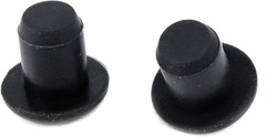 100PCS Black Soft Plastic Screw Hole Cover Plugs, 5Mm Waterproof Plug for Holes