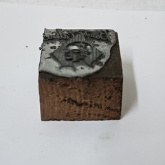 Vintage 1920s Art Deco “Beauty Culture” Flapper Girl Letterpress Printing Block