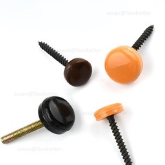 Plastic Fold Over Hinged Screw Cover Caps For Screws 11 Colour Packs 100 or 1000