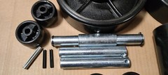 Pallet Jack/Truck Poly Wheels Full Set with Axles, Bearings, Entry Rollers, Caps