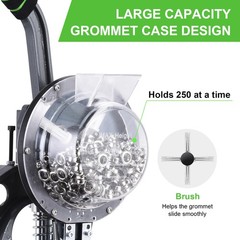 Grommet Tool Kit, Automatic Eyelet Feeding Hand Manual Hole Eyelet Press Punch