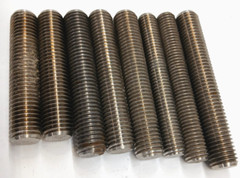 3/4″-10 THREAD STUDS (LOT OF 8) ASSORTED LENGTHS 3-1/2″ TO 4-1/2″