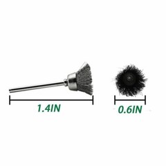 US 45X Wire Wheel Brushes Set Stainless Steel Die Drinder For Dremel Rotary Tool