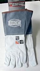 Ironcat Welding Gloves TIG 6144 Sze Large Gray Work Ranching Soft Leather safety