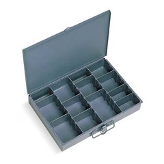 Mfg Steel, Compartment Drawer, 9 7/8 in D x 2 1/8 in H x 13 5/8 in W