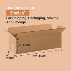 AVIDITI Shipping Boxes Large 20L x 6W x 6H, 25-Pack | Corrugated Cardboard Box f