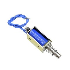 JF-0530B 24V 5N/10mm Pull-Push-Type Reset-Style Solenoid Electromagnet 5/10Pack