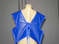 X-Ray Front Protection Apron Size Adult Unisex Large Tie Closure Blue 40 x 24