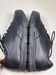 SKECHERS Nampa WIDE SR Work Shoes Relaxed Fit MENS 13 Wide Triple Black 77156W