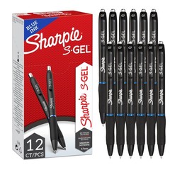 Gel | Gel Pens | Medium Point (0.7mm) | Blue Ink | 12 Count