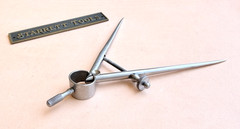 STARRETT No.277 Spring-Type Dividers with Round Legs; 4.0” Size & Capacity. USA