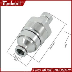 Findmall Male Flat Face Quick Coupler 3736967 For Caterpillar 226D 232D 242D