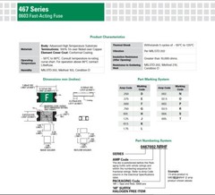 Littelfuse SMD 0603 3A 32V 467 Fast Acting Blow Fuse Code P- USA SHIP 10pcs