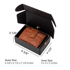 Small Black Shipping Boxes 25 Pack – Corrugated Mailing Box for Jewelry Gifts
