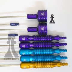 Cannula Set of 9 Pieces Liposuction Kit, 5 Fixed Handle, 2 Tomy Hub, 2 Luer Lock