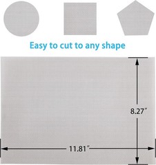 4 PSC 20 Wire Mesh Sturdy Metal Mesh Sheets for DIY Projects 304 Stainless Steel