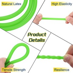 13 Ft(4M) Latex Rubber Tubing 5/64″(2mm)ID 1/4″(6mm)OD Fluorescent Green