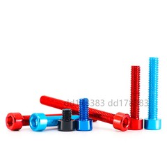 Colorful Aluminum Alloy 7075 Hex Socket Bolt Cap Head Screws M3 M4 M5 M6