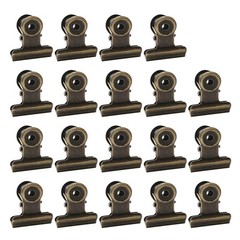 100 PCS Metal Hinge Clips, Bronze Small Clips 100pcs 0.87Inch, Cyan