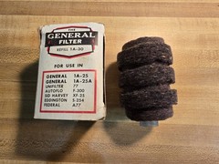 GENERAL FILTER 1A-30 Filter Replacement Cartridges For Use In 1A-25/A (NOS)