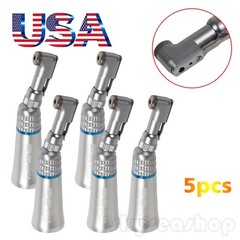 5pcs Dental Slow Low Speed Contra Angle Handpiece Winkelstück Latch Chuck icv