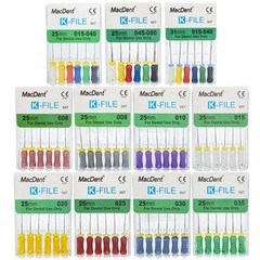 Dental Endo K-files Root Canal File 25mm Hand Files Stainless Steel #6#8#10