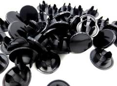 1/4″ Sheet Metal Hole Plug Nylon Panel Plug Flush Flat Top Black For 1/4″ Hole