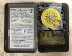 Intermatic 24 Hour Dial Time Switch Model T101 Single Pole Single Throw 40 amp