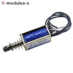 10PCS JF-0530B DC12V 300mA 5N/10mm Precise Pull-Push-Type Solenoid Electromagnet