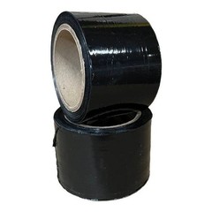 3″ in. x 1000FT 80 Gauge 18 Rolls Stretch Shrink Film Hand Wrap + Handle Black