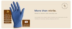 Disposable Nitrile Gloves 100 PCs 4.5 mil Blue Powder-Free Food-Safe Exam Glove