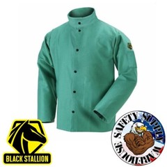NEW Revco Black Stallion F9-30C 9oz. 30″ Cotton FR Green Welding Jacket S-2XL