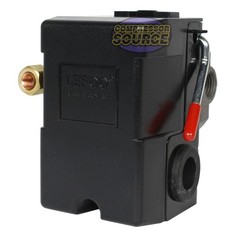 4 Port 26 Amp Air Compressor Pressure Switch Control Valve 140 to 175 PSI