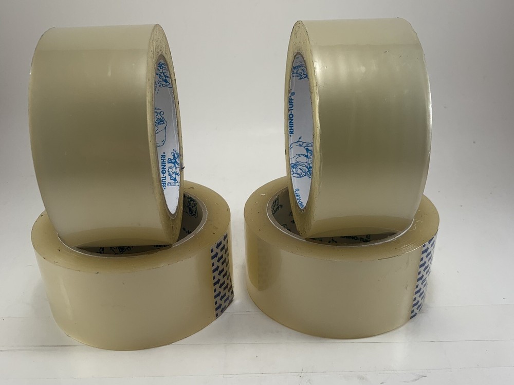 4 ROLLS of Carton Sealing Packing Clear Tape 1.89″ x 100 yards (300 feet)