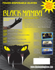 X-LARGE Black Mamba (10) 100 Glove Boxes; Disposable Nitrile Mechanic Glove;HVAC