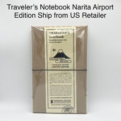NEW Traveler’s Factory Leather Notebook Organizer Planner Narita Airport Edition