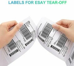 1000 4″ x 6″ Fanfold Direct Thermal Shipping Labels for Zebra and Rollo Printers