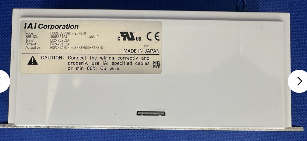 IAI Corp PCON-CG-56PI-EP-00 Robo Cylinder Position Controller 24VDC EtherNet/IP
