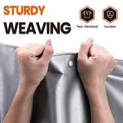 Tarp Heavy Duty 20×40 FT, 12 Mil Thick Large Tarps Water-Proof with Grommets,…