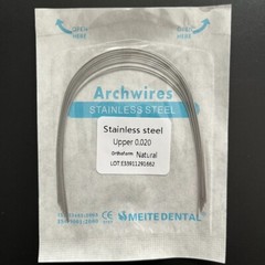 50 Packs Dental Orthodontic Stainless Steel Arch Wire Round Natural Form