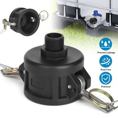 275 330 Gallon IBC Tote Tank Drain Adapter 2″ Garden Water Hose Faucet Tool 3/4″