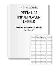 16000 Labels – 200 sheets 80 UP 1 3/4″x 1/2″ Blank White Return Address Labels