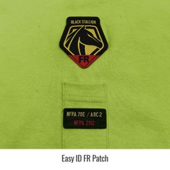 Revco Black Stallion Lime 7 oz. FR Cotton Knit Long-Sleeve T-Shirt Size Large