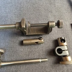 Vintage Starrett No.196 Dial Test Indicator Machinist Tool Set Made In USA Steel